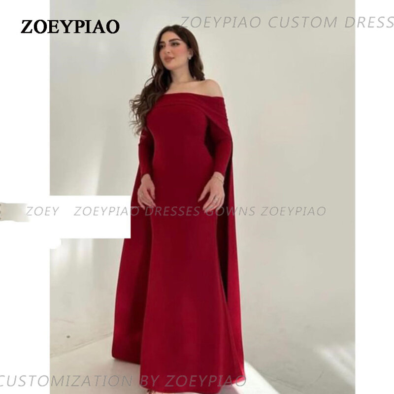 Vestido de fiesta de satén sin tirantes para mujer, traje de noche Vintage de color Burdeos con hombros descubiertos, novedad de 2024