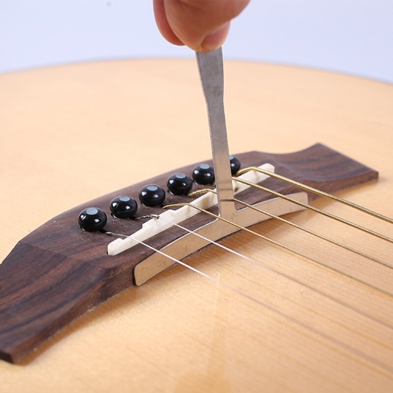 Medidor radio Universal para guitarra, herramienta Luthiers, regla en forma T, 9 Uds.