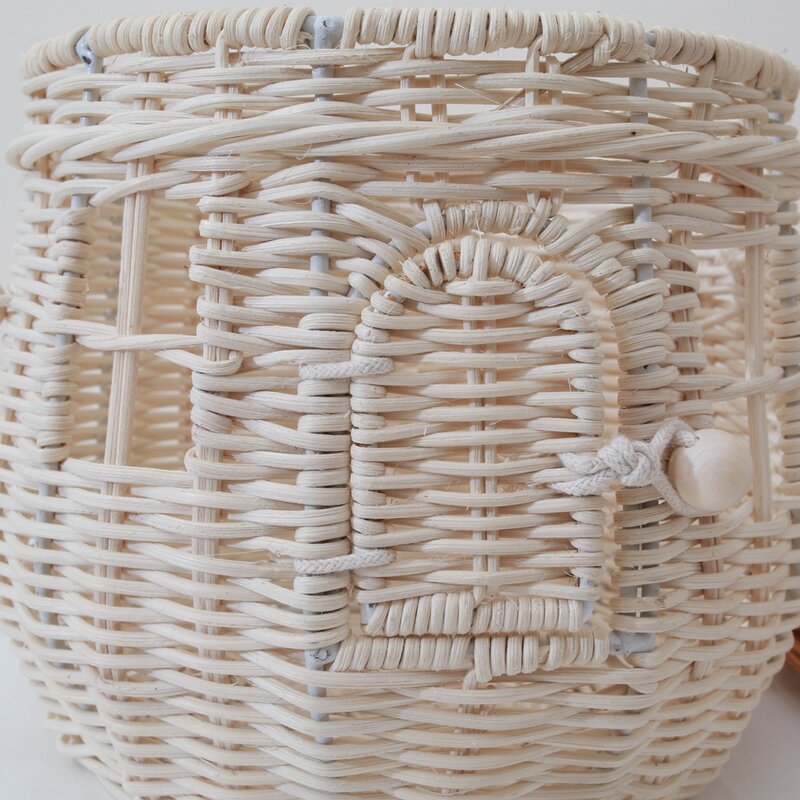Плетеная сумка-мессенджер ручной работы в форме грибов, корзина для хранения, детская корзина для растений ручной работы