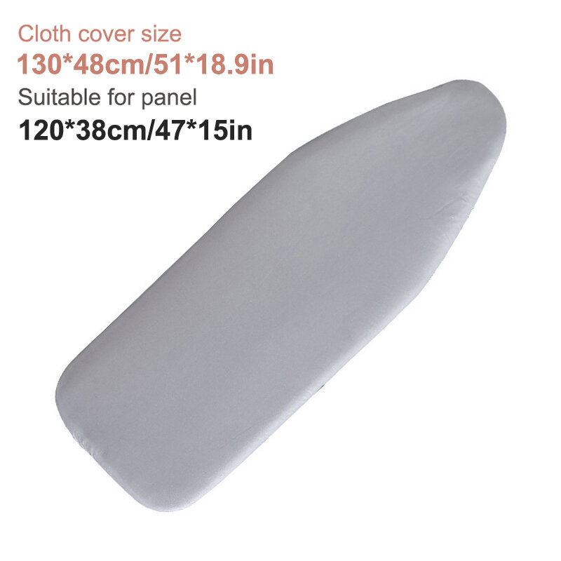 Ironing Board Cover Scorch Resistant, Extra Thick Cotton Iron Cover With Padding Heat Reflective Heavy Duty Pad Approx 120x38cm