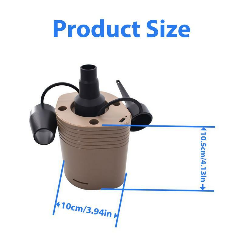 2500MAH Electric Air Pump For Inflatables Portable Quick-Fill Air Pump With 3 Nozzles Inflator Deflator Pumps For Outdoor