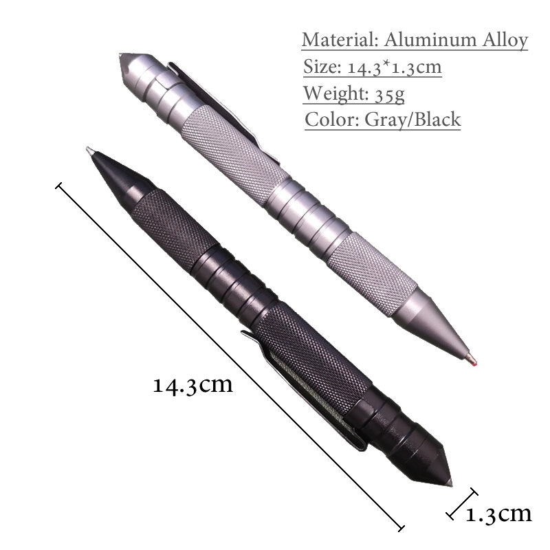 Multi Function Portable Tactical Pen Self Defense EDC Tool Emergency Whistle Window Breaker For Outdoor Camp Hiking Car Survival