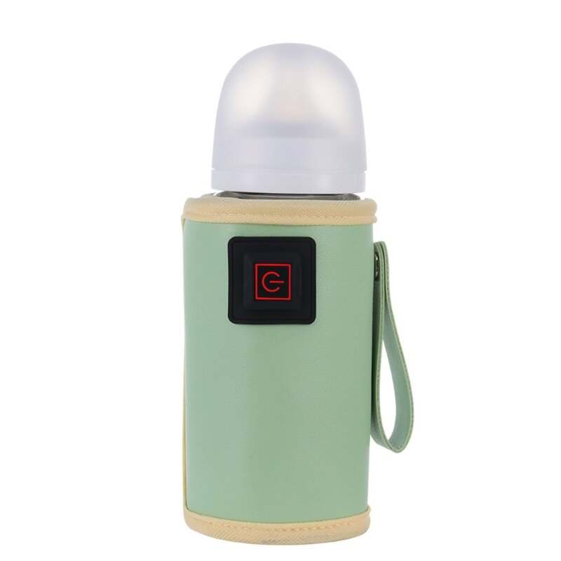 Bolsa calentadora leche USB portátil, bolsa aislante para botella leche, calentador lactancia X90C