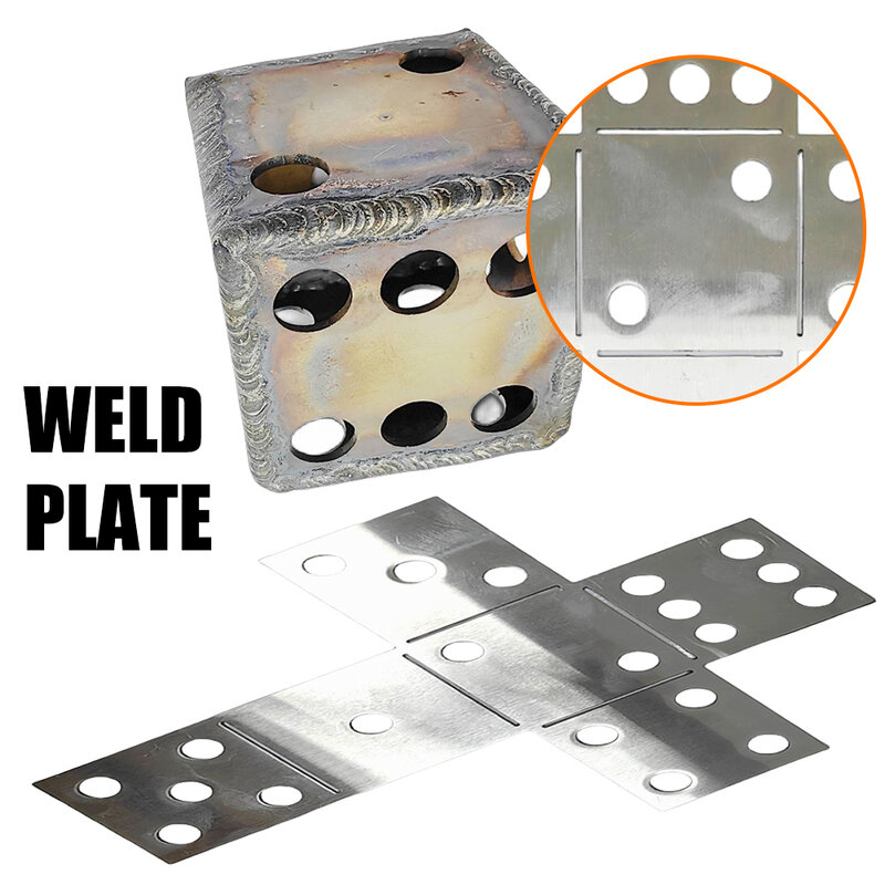 1 PC Welding Kit Dice Welding Coupons 16 Gauge Welding Plate Welding Practice Kit Square Welding Plate for TIG MIG Gas Arc Stick