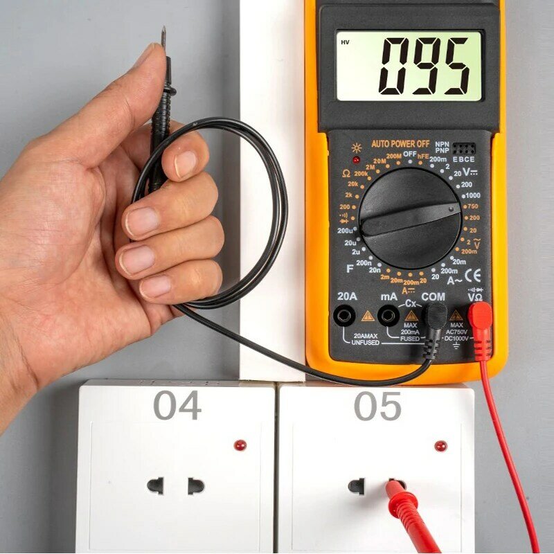 Tester di tensione multimetro professionale digitale ad alta precisione voltmetro AC/DC strumento professionale per la manutenzione dell'elettricista