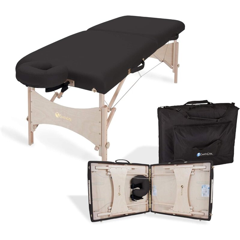 Портативный массажный стол-Складная физиотерапия, экологически чистый дизайн, превосходный комфорт, включая Подставка под лицо и брикет для переноски (30 дюймов X 73 дюйма)