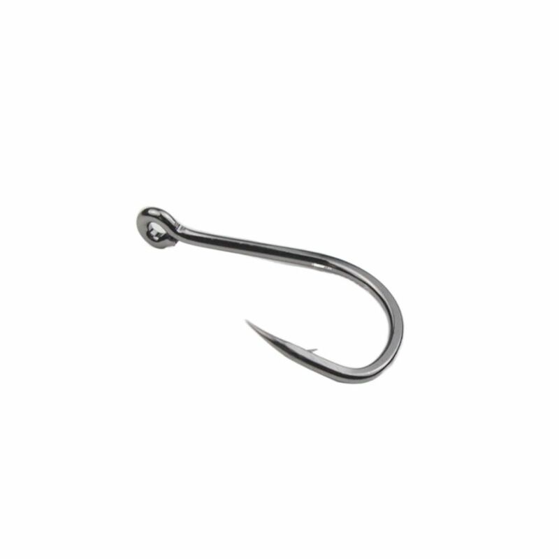 50PCS High Carbon Steel Fishing Hook Lures Carp Sharpened with Barb Single Fishhook Thick Durable Barbed Carp Hooks Fly Fishing