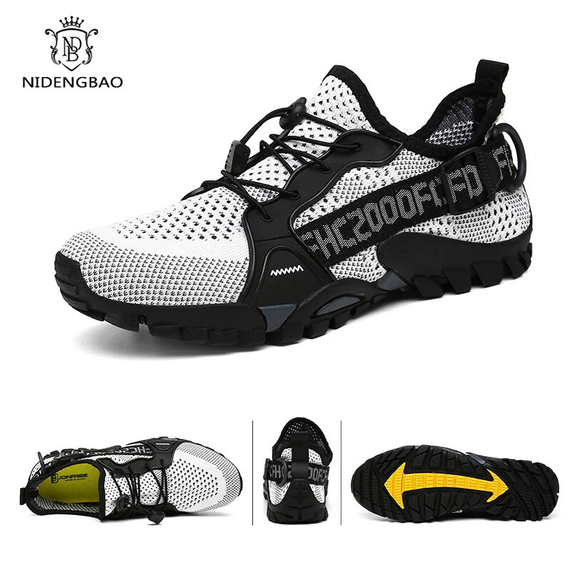 Casual Shoes Men Big Size 36-47 Mesh Breathable Mens Sneakers Outdoor Trail Trekking Mountain Climbing Sports Shoes Male Summer