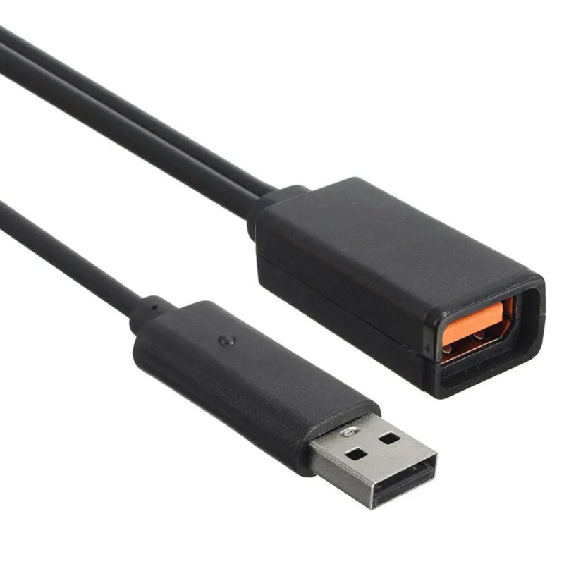 Catu daya AC 100V-240V hitam, adaptor colokan EU/US pengisi daya USB untuk Microsoft untuk Xbox 360 XBOX360 Sensor Kinect