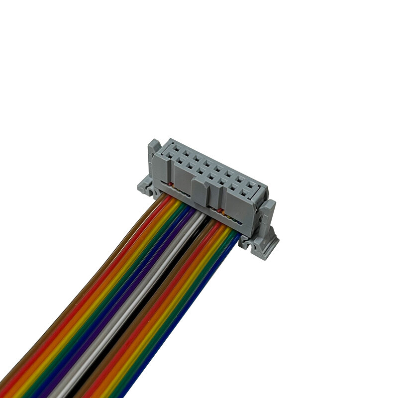 Modul Led warna-warni kabel datar 16 Pin garis koneksi pita datar untuk menerima kartu hingga layar tampilan Led luar ruangan dalam ruangan