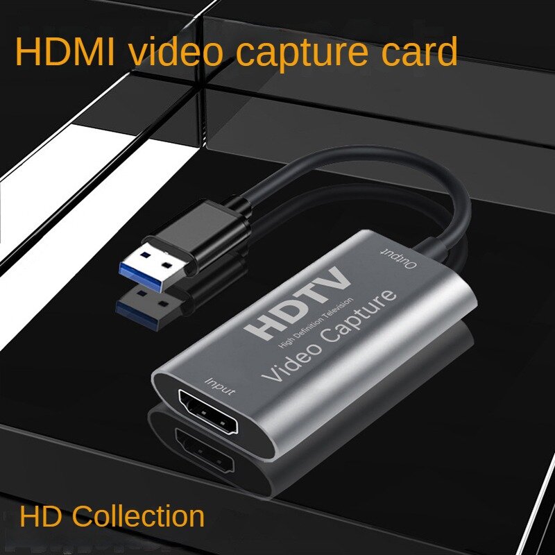 การ์ดจับภาพวิดีโอความละเอียดสูง HDMI เป็น USB 4K เอาต์พุตการบันทึกวิดีโอการประชุมสดเกม1080P 60Hz