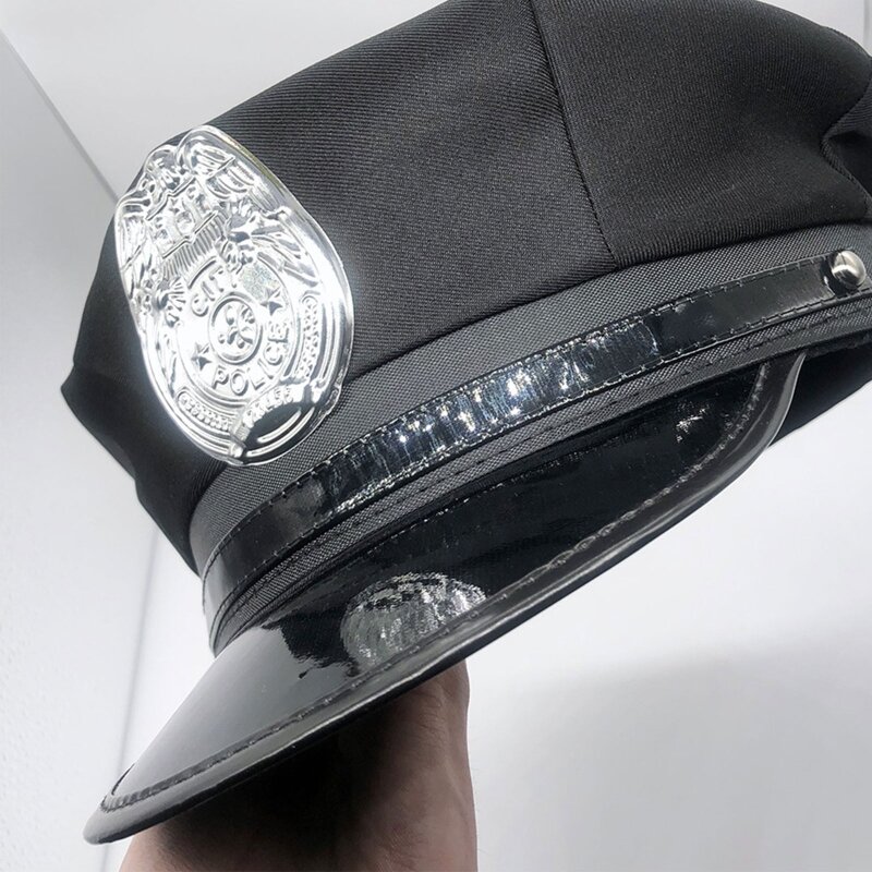 Sombrero de Cosplay para policía, suministros de fiesta de disfraces de Halloween, accesorios especiales para policía