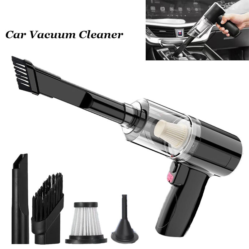 High Power Vacuum Cleaner, Mini Cordless, 2000PA Strong Suction, Rechargeable Portable Dust Collector, for Cars, Keyboard Gaps