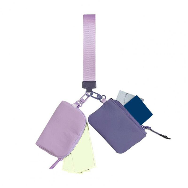 Wrist Handbag Flexible Handbag Versatile Handbag Wrist Purse with Detachable Clip Smooth Zipper Closure Lightweight for Phone