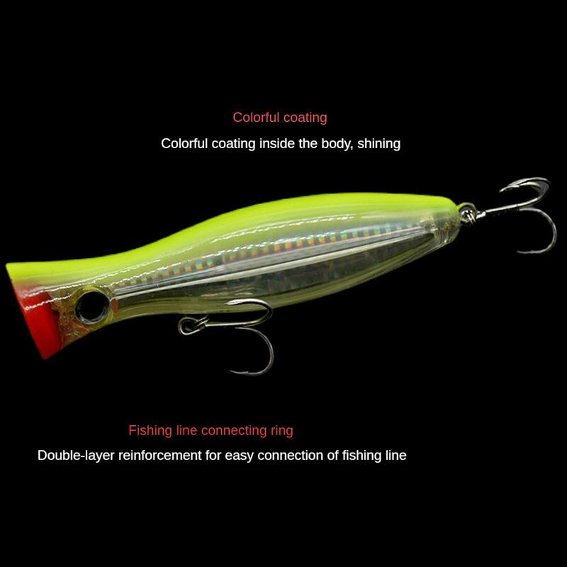 1 ~ 6PCS Big Popper 12cm 42g Wobbler Fishing Lure Crankbait Top Water Lures Long Shot Fishing Bait Pike Bass Swimming Lure