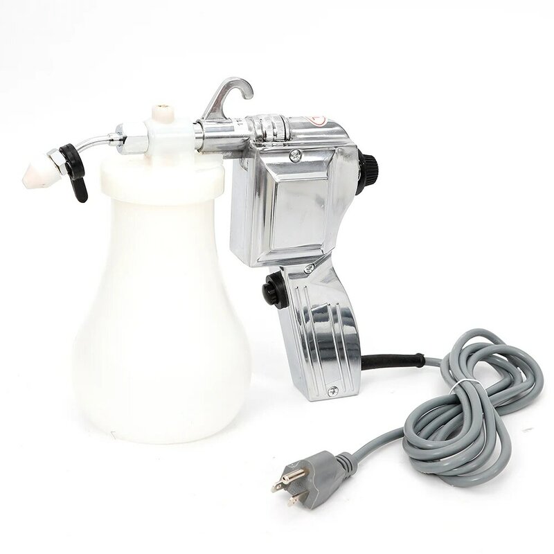 Electric Textile Spot Cleaning Sprayer Spray Gun 110V Sier Adjustable Nozzle US Plug