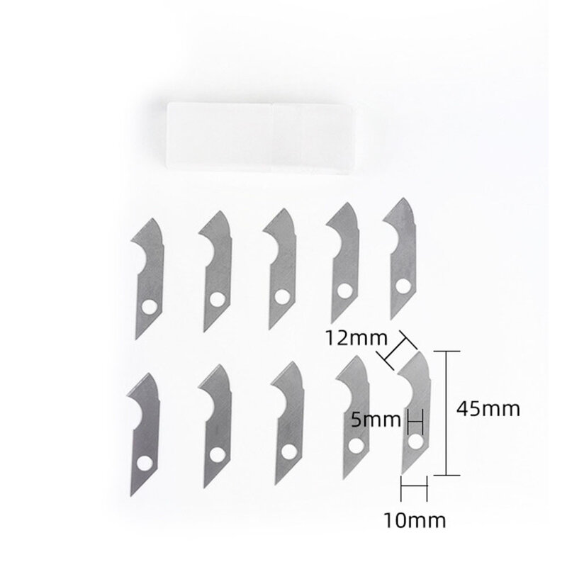 1 Buah Pemotong dengan 10 Pisau 16X3.5Cm untuk Lembaran Plastik Akrilik Plexiglass Pemotong Logam Aksesori Alat Pemotong Presisi