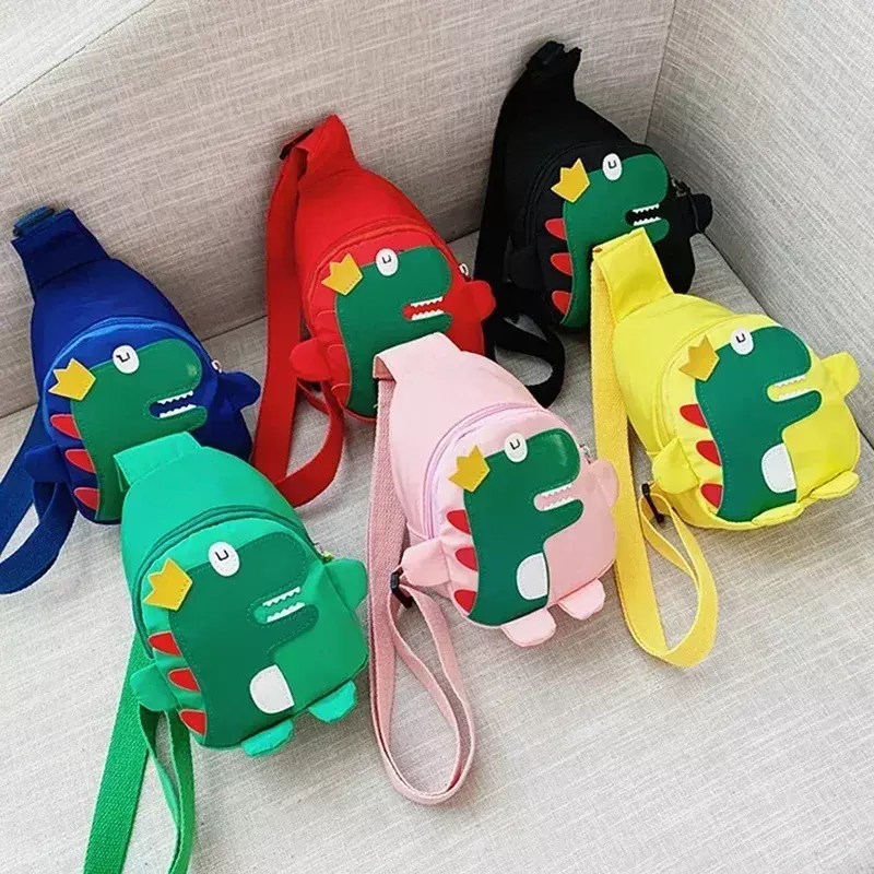 Модный рюкзак с мультипликационным динозавром, милая сумка для мальчиков и девочек, детские сумки через плечо, Детская сумка, миниатюрная сумка через плечо, рюкзак для малышей