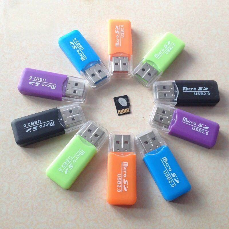 휴대용 미니 USB 2.0, TF 마이크로 SD 메모리 카드 리더, 고속 T 플래시 어댑터, PC 노트북 컴퓨터 차량 스피커용