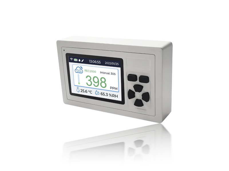Aktualisierte smart life app wi-fi medidor de co2, 2000 gruppen herunter laden detektor de co2 desktop temperatura y humedad