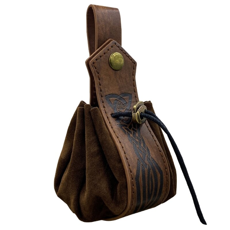 Belt Medieval Drawstring Bag Leathers Coin Purse Waist Pack Dropship