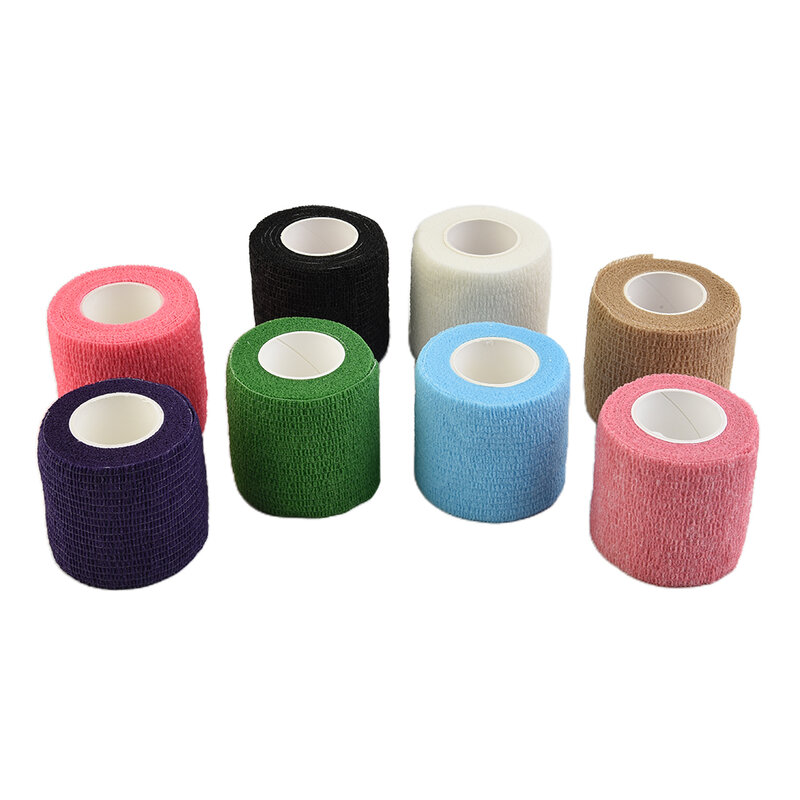 Knee Wraps Sports Bandage Elastic Self-adhesive 5cm X 4.5m Breathable Flexible Non-woven Fabric Practical Brand New
