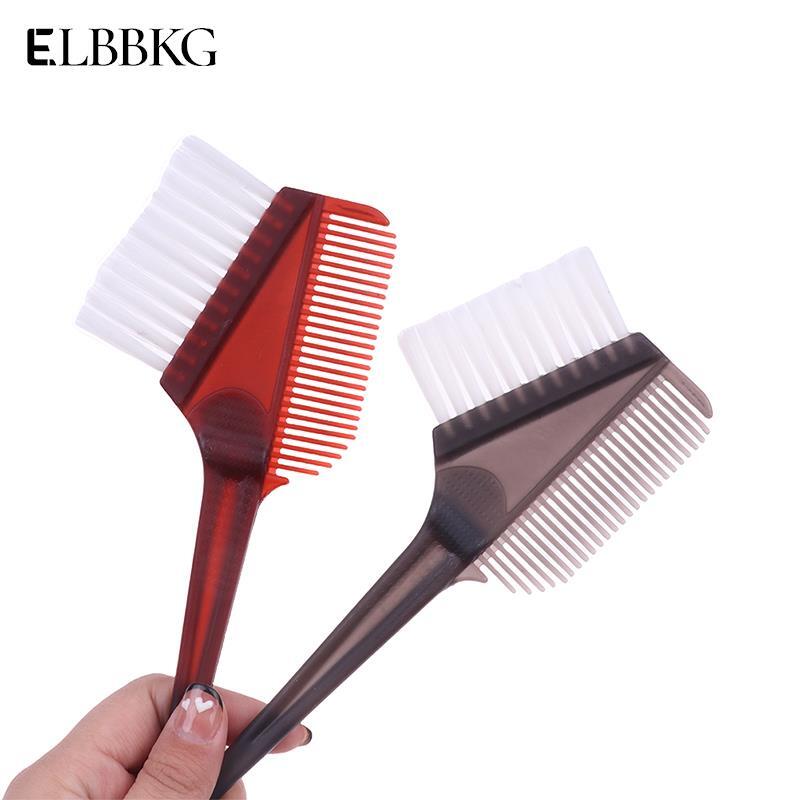 1 pçs pro ferramentas de salão de beleza de plástico tintura de cabelo pincéis de coloração pente barbeiro salão matiz hairdressing ferramentas estilo