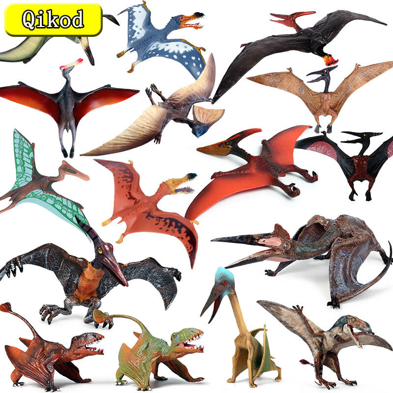 Mainan Anak-anak Hadiah Mainan Anak-anak Koleksi PVC Figur Aksi Pterodactyl Dinosaurus Hewan Model Edukasi Klasik Baru