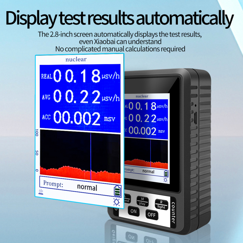 NEW BR-9B XR-1 Portable Geiger Counter Nuclear Radiation Detector Personal Dosimeter Marble Tester X-Ray Radiation Dosimeter