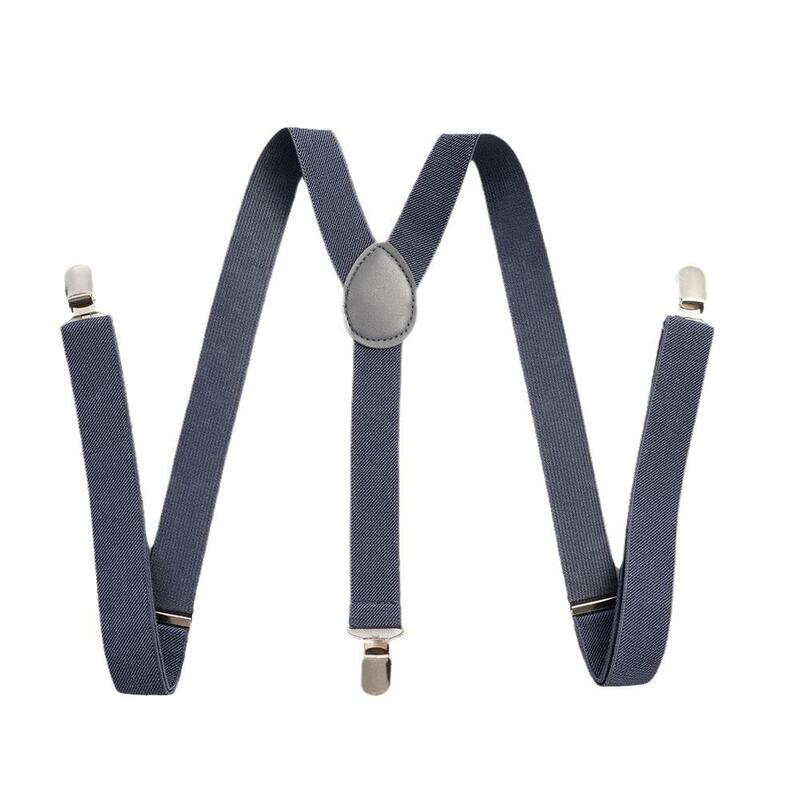 Bretelles élastiques réglables pour hommes et femmes, bretelles de pantalon, clips arrière, largeur 3cm, 4 couleurs, R5C2