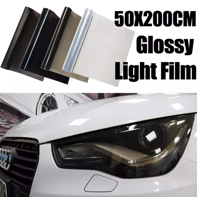 50*200Cm Auto Light Koplamp Achterlicht Tint Vinyl Film Koplamp Folie Sticker Premium Kwaliteit Film Op Koplampen Auto accessoires