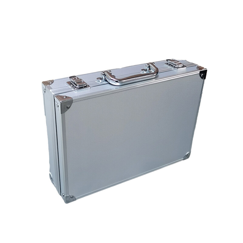 Przenośny aluminiowa skrzynka narzędziowa wyposażenie ochronne przybornik obudowa na urządzenie futerał do przechowywania walizka odporna na uderzenia obudowa z gąbką