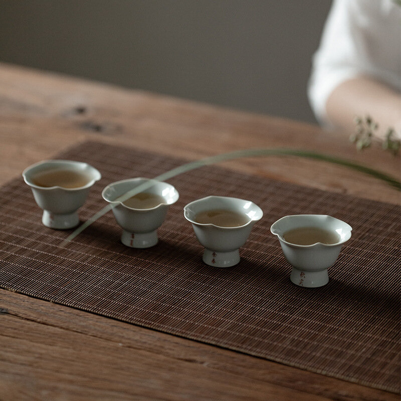Set di tazze da tè in ceramica set da tè turistico tazza da tè Kung Fu tazza da birra portatile regalo per l'inaugurazione della casa utensili da soggiorno