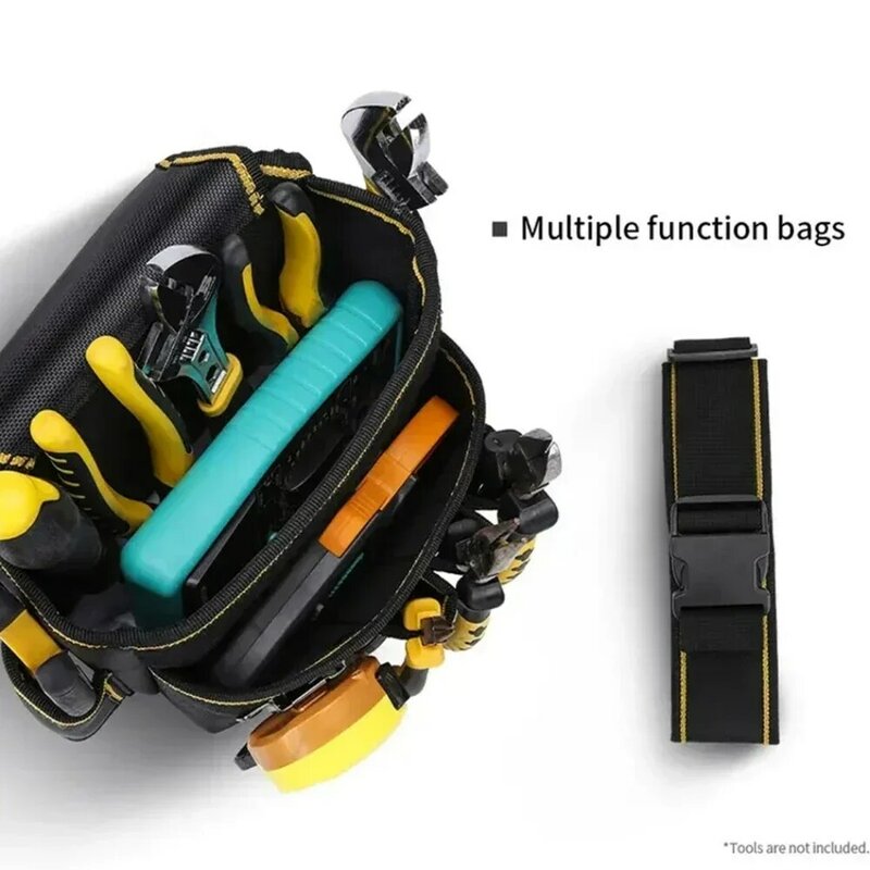 WINHUNT Heavy Duty Tool Pouch Waist Bag With Belt Tape Pliers Hook Harden Electrician Screwdrivers Tool Organizer 2024 New