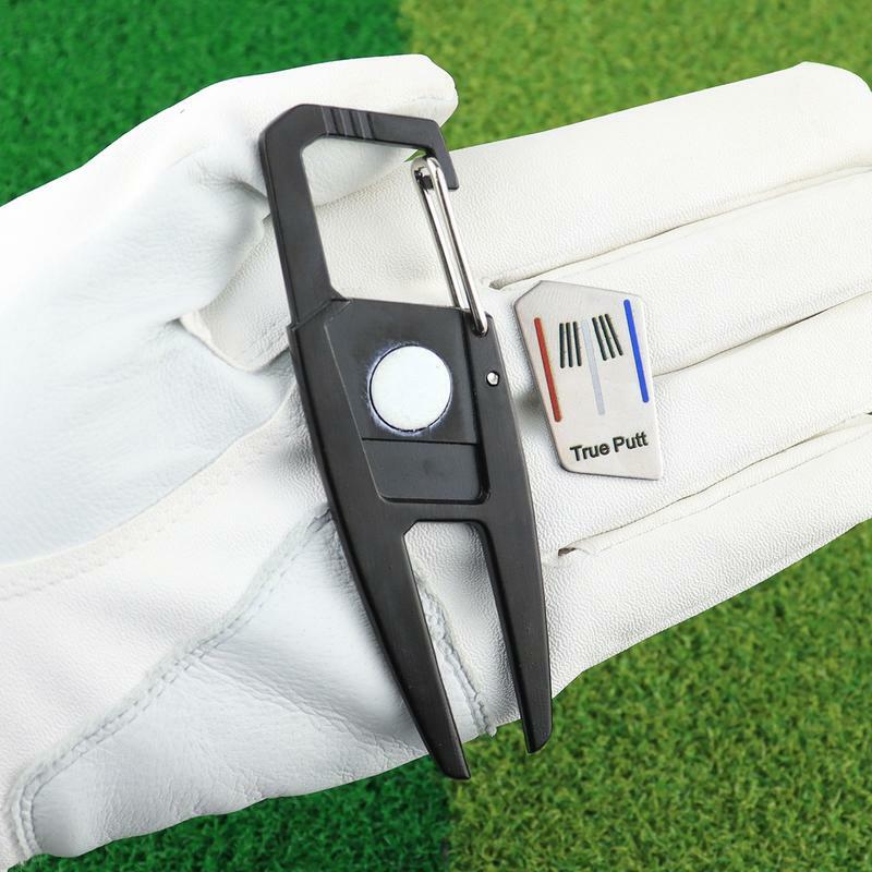 Outil de réparation de golf en alliage de zinc, nettoyeur de rainures de pas, fourches vertes, accessoires de golf