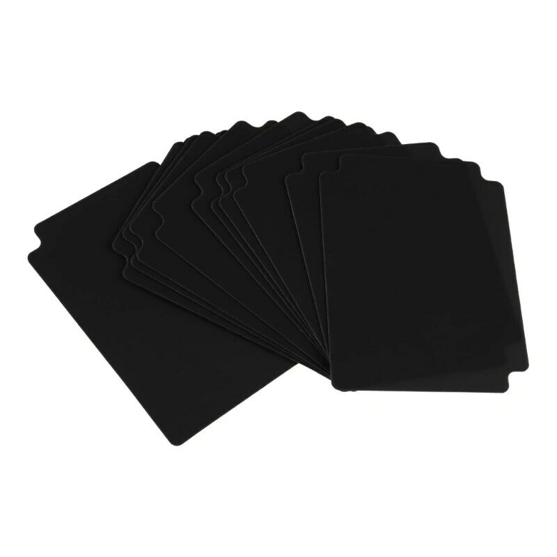Separador tarjetas coleccionables, separador páginas tarjetas multicolor, separador tarjetas esmerilado para