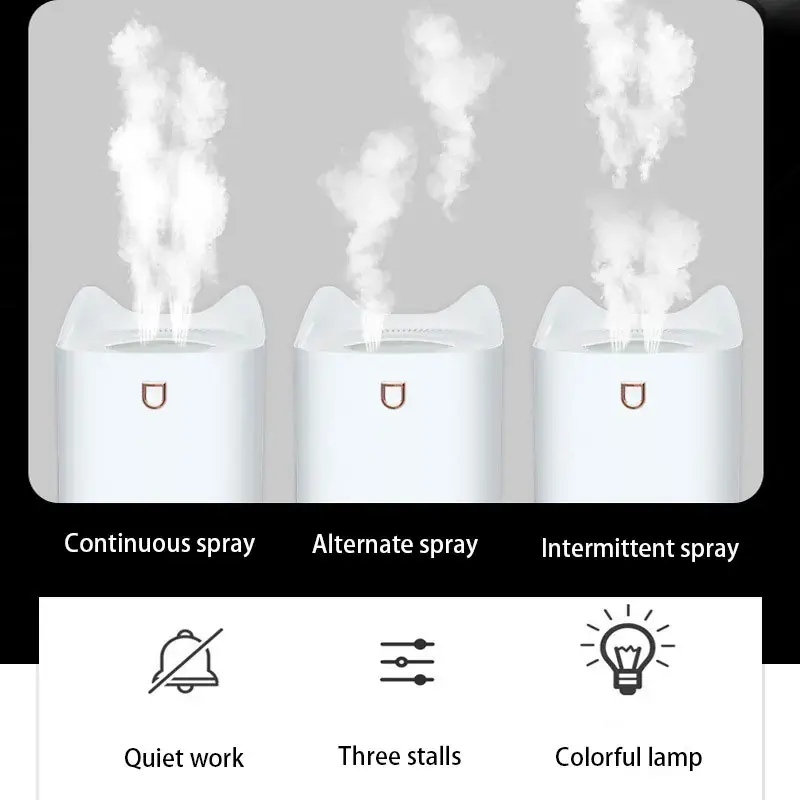 2000ml Luftbe feuchter mit großer Kapazität Diffusor Zerstäuber Ultraschall Aroma Diffusor Cool Mist Maker Luft Humificador Reiniger