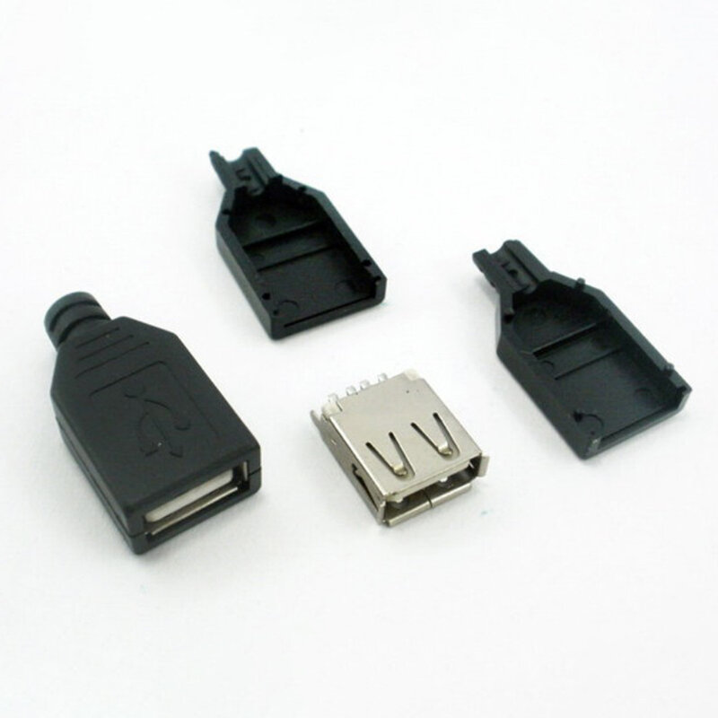 Per computer connettore presa USB femmina forniture Shell 5V caricatore di alimentazione presa femmina ad inserimento diretto Mobile