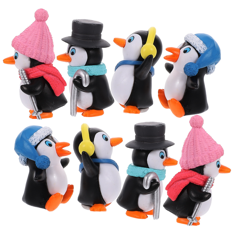 Mini Penguin Lanscape Dekorasi alat Bonsai ornamen meja tangki ikan Dekorasi