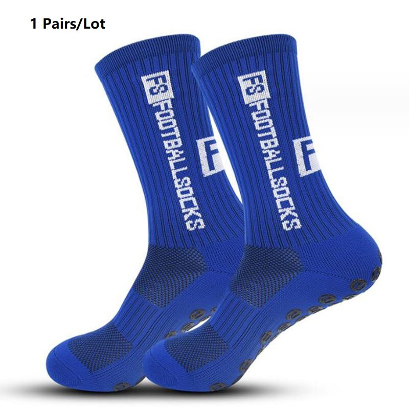 Нескользящие футбольные носки для мужчин и женщин, нескользящие спортивные носки для футбола, баскетбола, тенниса, велосипедные носки с рукояткой для верховой езды, 38-45, 1 пара