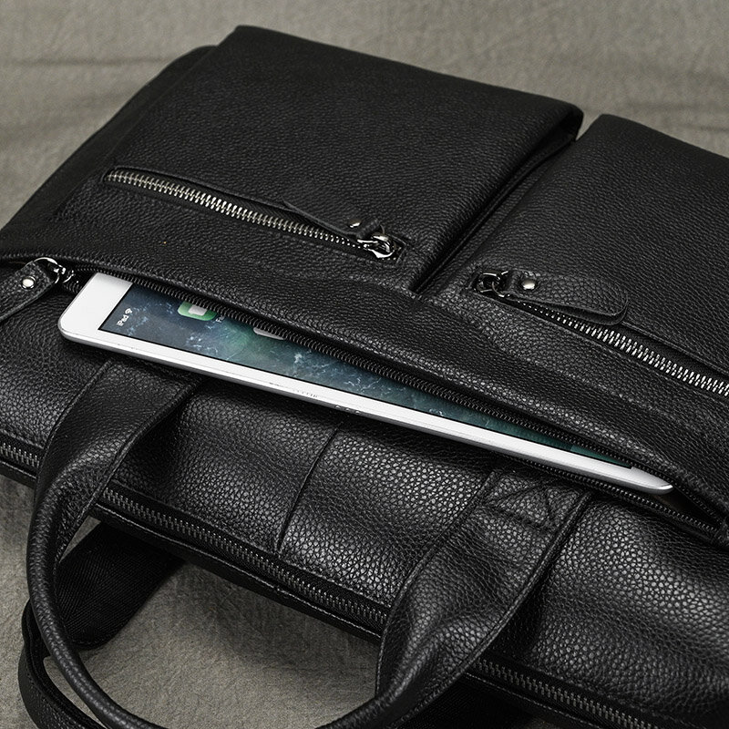 Luufan мужской деловой портфель подходит для 15 "PC Натуральная кожа Сумка Натуральная кожа Мужская сумка для ноутбука А4 офисная мужская сумка через плечо