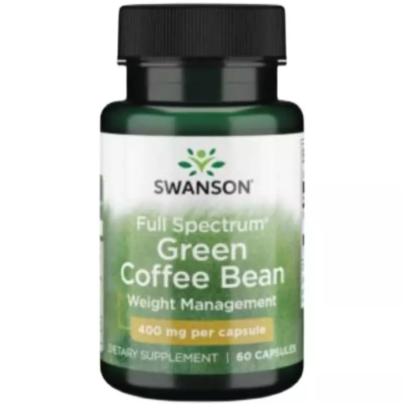 1 bottle 400mg green coffee bean capsule, regulating appetite, managing weight and burning fat accumulation, dietary supplement