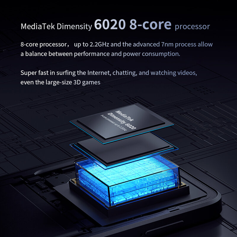 FreeYond M5 смартфон с 5,5-дюймовым дисплеем, процессором MTK Dimensity, ОЗУ 8 ГБ, ПЗУ 6,78 ГБ, 50 МП, Android 13