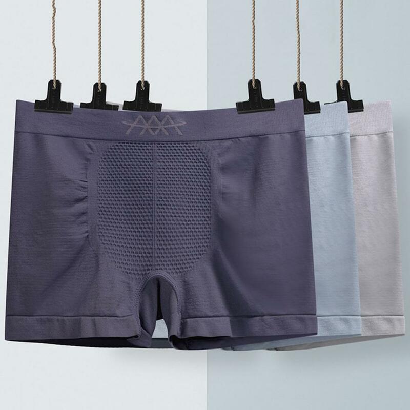 Moisture-wicking Men Underwear Men's Seamless High Elastic Sports Underwear Breathable Comfortable Mid-rise Panties