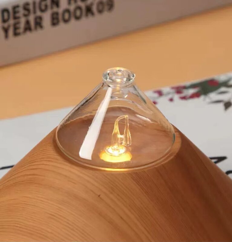 New Anion Aroma Diffuser For Home Room Fragrance Smell Distributor Essential Oil Waterless Wood Base Ultrasonic Perfume Diffuser
