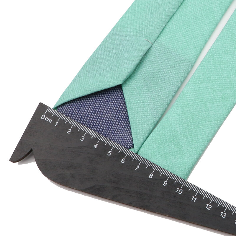 Jednolity kolor ręcznie robiony bawełniane krawaty męski krawat w paski wąski kołnierz wąski różowy szałwia zielony casualowy krawat akcesoria garnitur weselny prezent
