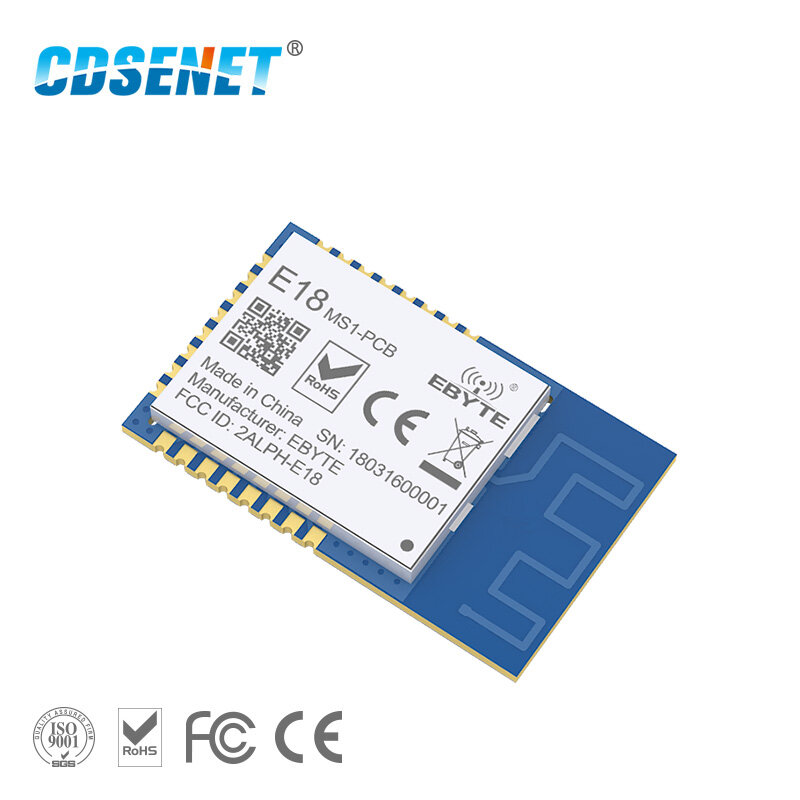 Zigbee CC2530 2.4Ghz PCB 안테나 IoT uhf 메쉬 무선 CDSENET 트랜시버 송신기 수신기 모듈 E18-MS1-PCB