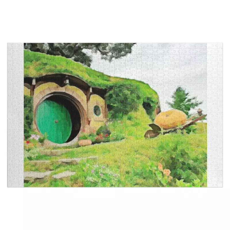 Puzzle personnalisé avec nom et photo, jouet en bois, The Shire
