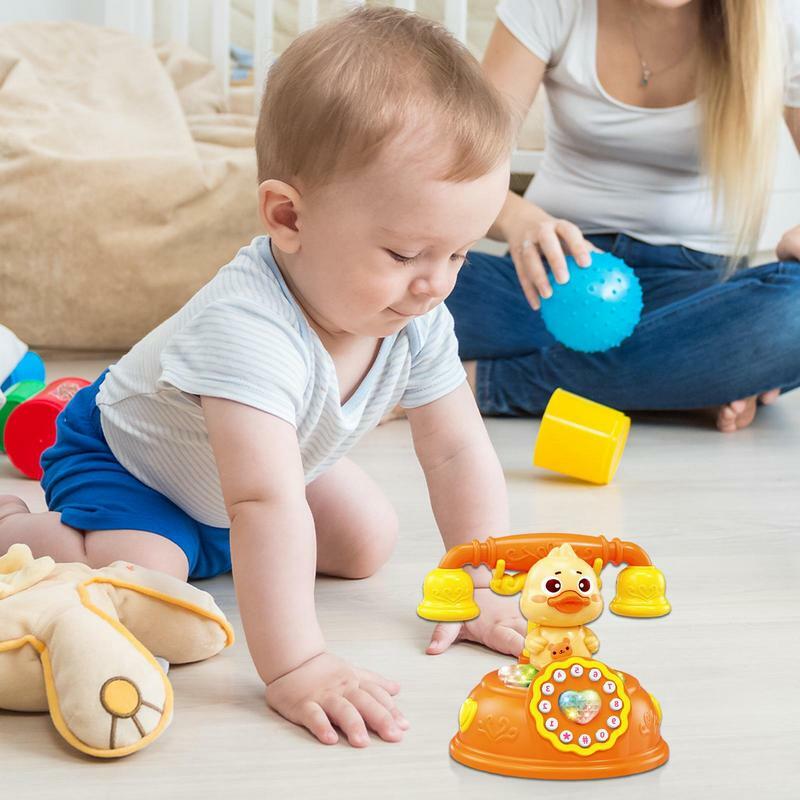Zabawka na telefon z mechanizmem zegarowym dla dzieci zabawki do zabawy na telefon i zabawki elektroniczne na biurko