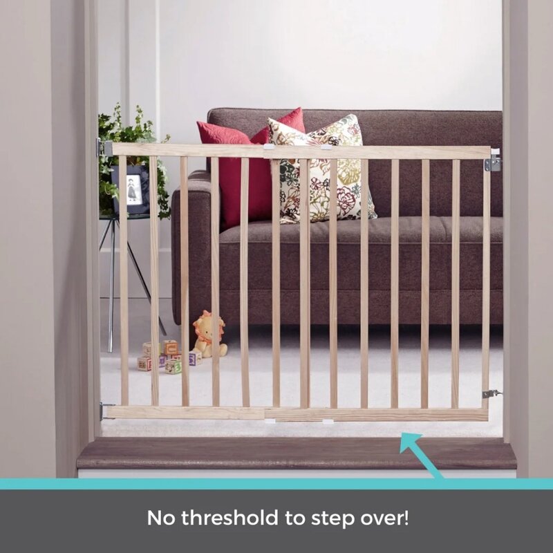30 in.     H x 28-42 in.     W Wood Child Safety Gate